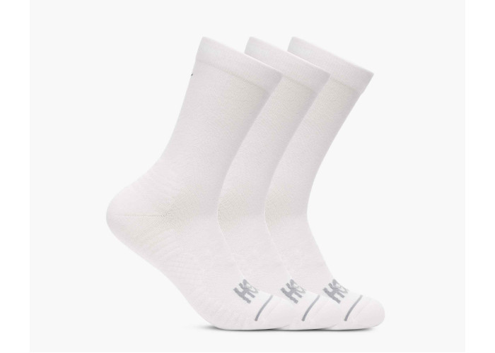 HOKA ONE ONE U CREW RUN SOCK 3-PACK 1122931-WHTWH WHITE / WHITE / WHITE