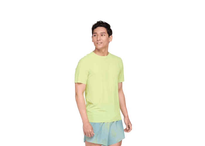 HOKA M AIROLITE RUN SHORT SLEEVE 1151071-LETT LETTUCE