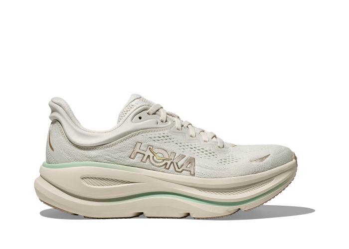 HOKA ONE ONE W BONDI 9 1162012-TLSL TRUFFLE SALT / SEA GLASS