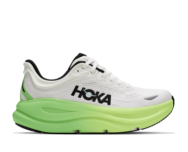 HOKA ONE ONE W BONDI 9 1162012-WTTR WHITE / TART APPLE