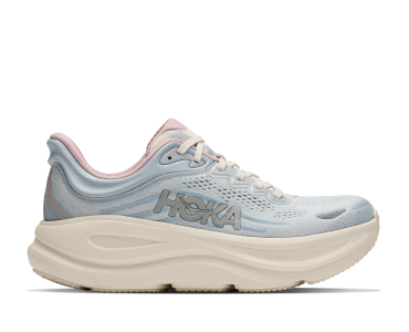 HOKA ONE ONE W BONDI 9 GLM 1179195-ATRM ALABASTER / MINERAL BLUE