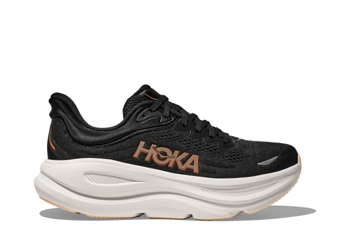 HOKA ONE ONE W BONDI 9 1162012-BRGL BLACK / ROSE GOLD