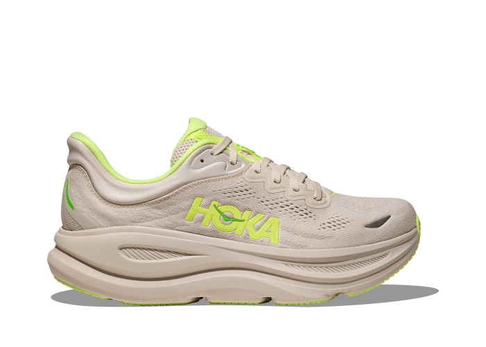 HOKA ONE ONE M BONDI 9 1162011-GYZ GROUT / NEON YUZU