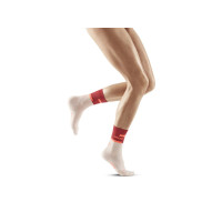 Cep Short Socks 4.0 Red/Off White