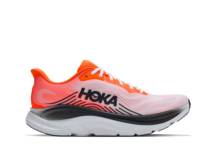 HOKA ONE ONE M CLIFTON 11 WIDE 1177538-NNTN NEON TANGERINE / FROST