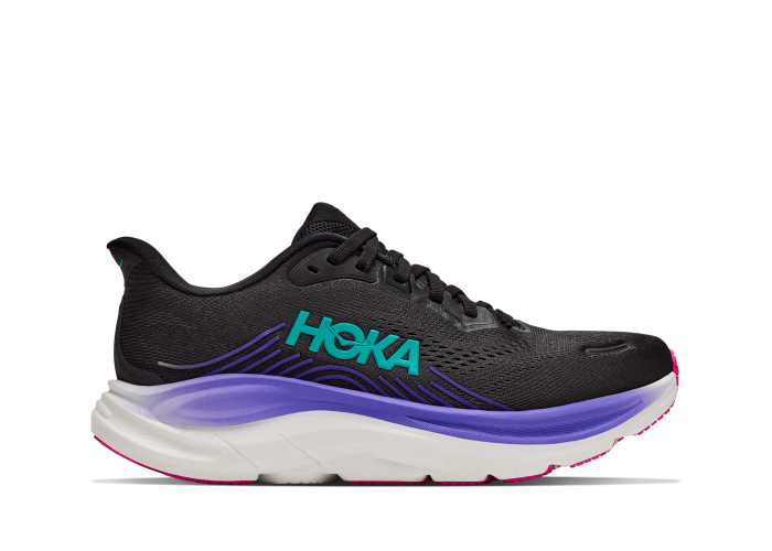 HOKA ONE ONE W CLIFTON 11 1176573-BNNN BLACK / NEON NEBULA