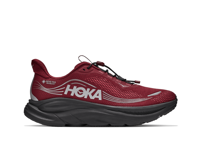 HOKA ONE ONE M CLIFTON 11 GTX 1176574-VYBR VARSITY BURGUNDY / CARBON BLACK
