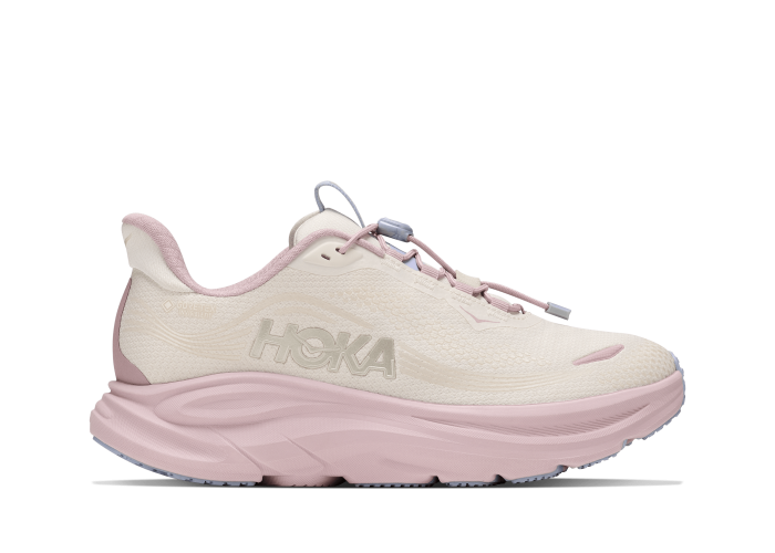 HOKA ONE ONE W CLIFTON 11 GTX GLM 1183115-AKP ALABASTER / PINK OPAL