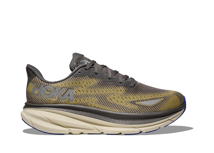 HOKA one one M Clifton 9 GTX 1141470F-GVLG GRAVEL / EGGSHELL
