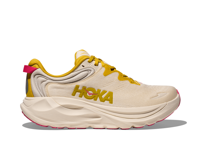 HOKA ONE ONE W GAVIOTA 6 1171933-BHY BIRCH / YELLOW GOLD
