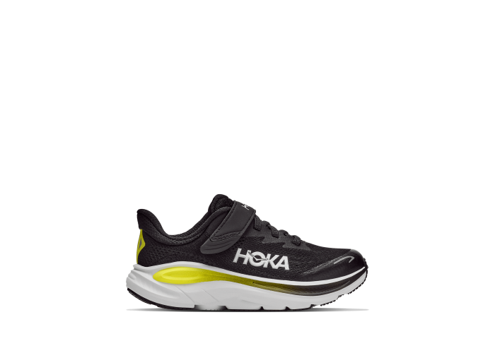 HOKA one one K Clifton 10 Little Kids 1168873-BKCS BLACK / COSMIC GREY