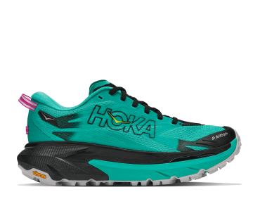 HOKA ONE ONE W MAFATE 5 1168723-BCQ BLACK / ELECTRIC AQUA