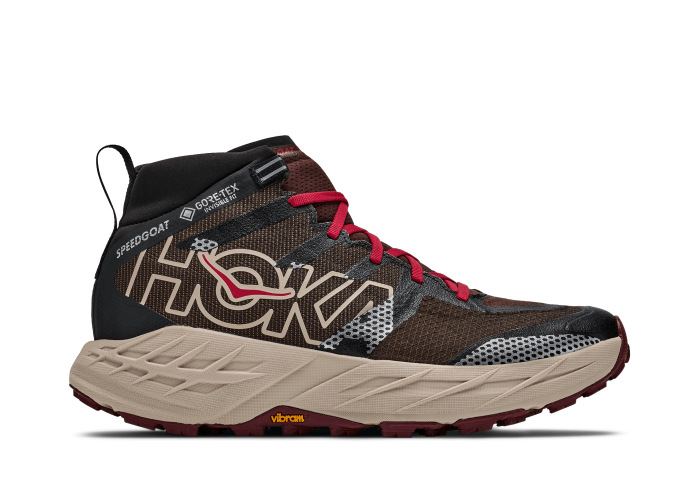 HOKA ONE ONE M SPEEDGOAT 7 HIKE GTX 1176638-SHCL SPICED CHOCOLATE / RIVER ROCK GREY