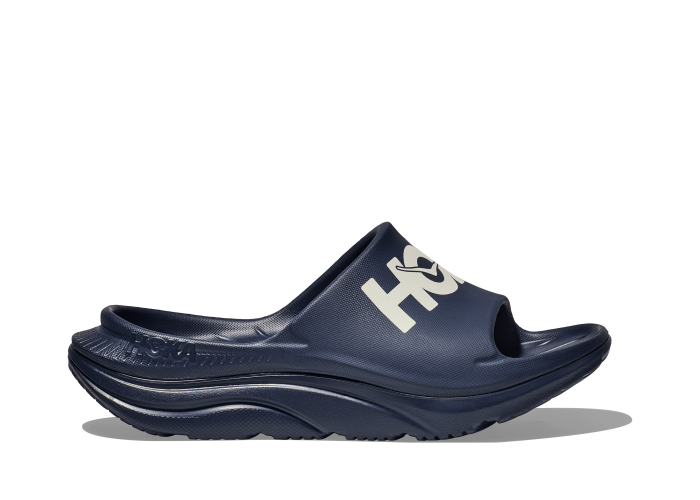 HOKA One One U ORA ATHLETIC SLIDE 1155154-VYN VARSITY NAVY / WHITE