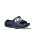 HOKA One One U ORA ATHLETIC SLIDE 1155154-VYN VARSITY NAVY / WHITE