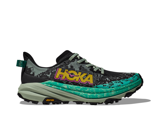 HOKA ONE ONE W Speedgoat 6 1147811-BLVR BLACK / ALOE VERA