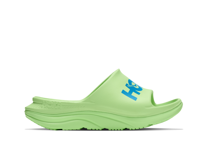 HOKA One One U ORA ATHLETIC SLIDE 1155154-TSK TART APPLE / SKYWARD BLUE
