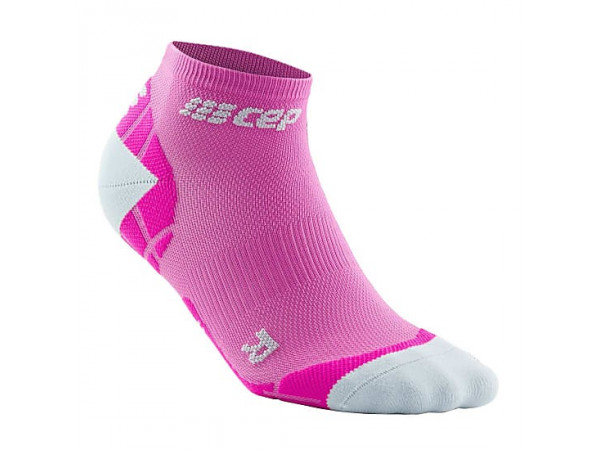 Cep Low Cut Socks Ultralight Pink/Light Grey