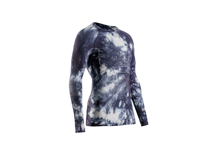 X-Bionic U ACCUMULATOR WILD SHIRT LS TIEDYE X BLACK / X WHITE