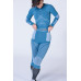 X-BIONIC W ENERGY ACCUMULATOR 4.0 PANTS 3/4 MINERAL BLUE/ARCTIC WHITE