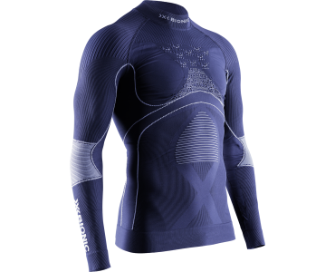 X-Bionic M Energy Accumulator 4.0 SHIRT LS Turtle Neck MARINE / OPTICAL WHITE
