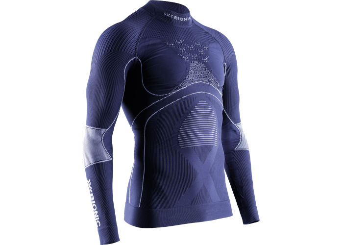 X-Bionic M Energy Accumulator 4.0 SHIRT LS Turtle Neck MARINE / OPTICAL WHITE