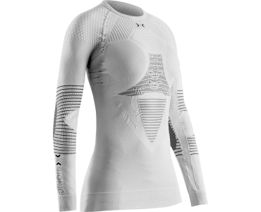 X-BIONIC W ENERGIZER 4.0 SHIRT LS ARCTIC WHITE/OPAL BLACK