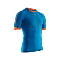 X-BIONIC® THE TRICK 4.0 Run shirt SH SL Men Teal Blue/Orange