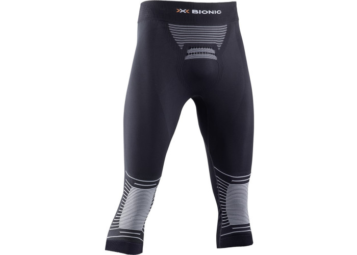 X-BIONIC M ENERGIZER 4.0 PANTS 3/4 OPAL BLACK / ARTIC WHITE