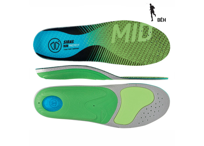 vložky Sidas 3 Feet RUN PROTECT MID - 64069050-M